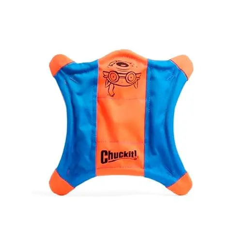 Chuckit! Flying Squirrel dog toy, a soft canvas disc that glides through the air for fetch