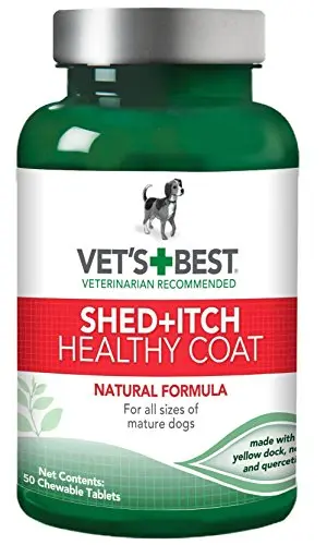 Vet's Best Healthy Coat Shed & Itch Relief chewable tablets for dogs