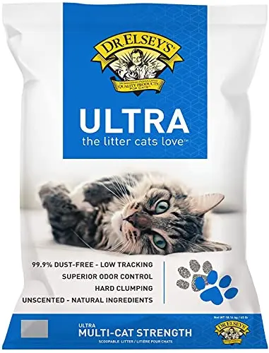 Dr. Elsey's Ultra cat litter bag with bentonite clay