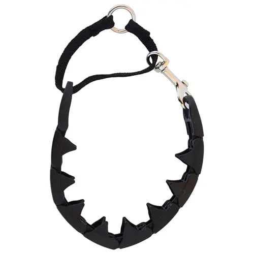 Starmark black plastic pro-training dog collar for large dogs