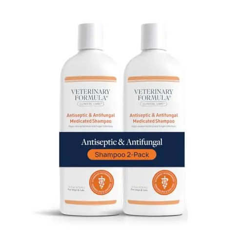 Veterinary Formula Clinical Care Antiseptic and Antifungal Shampoo for dogs in a 2-pack bottle