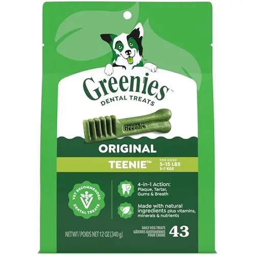 Greenies Teenie size dental chew for small dogs