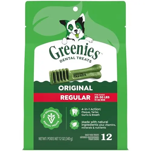 Greenies Regular size dental chew for medium dogs