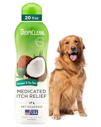 TropiClean Oatmeal Medicated Itch Relief Dog Shampoo