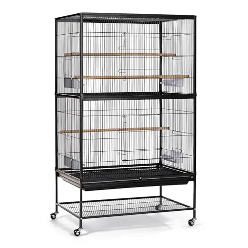 Prevue steel bird flight cage with wheels for small parrots