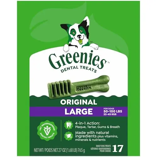 Greenies veterinarian-recommended dental chews for large dogs