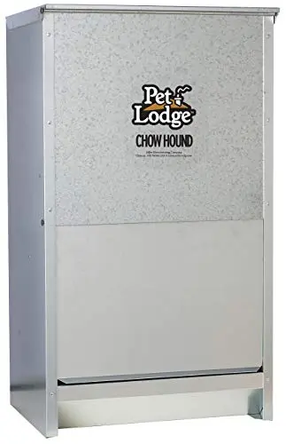 Pet Lodge galvanized steel automatic dog feeder for large dogs outdoor