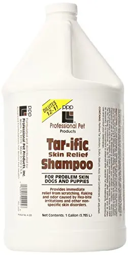 PPP Tar-ific Skin Relief Dog Shampoo one-gallon jug