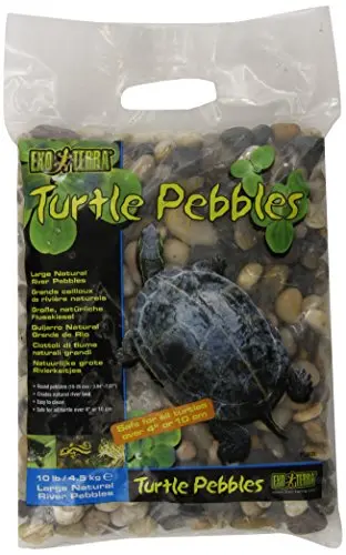 Exo Terra smooth turtle pebbles in a bag