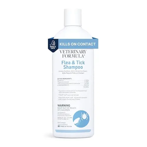 Veterinary Formula Clinical Care Flea and Tick Shampoo bottle