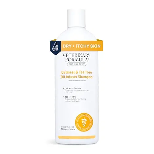Veterinary Formula Clinical Care Dog Shampoo with Oatmeal and Tea Tree Oil bottle