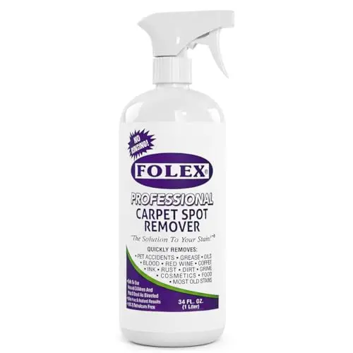 FOLEX Professional Carpet Cleaner Spray bottle for instant pet stain removal