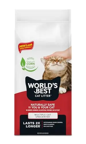 World's Best Cat Litter Multiple Cat Unscented 8lb bag