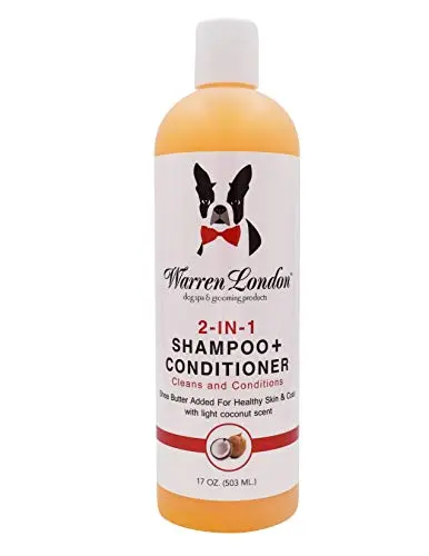 Warren London 2 in1 Pet Shampoo and Conditioner for dogs and cats with coconut scent