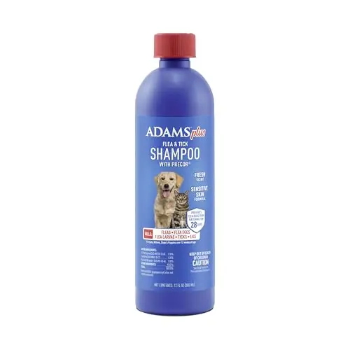 ADAMS Plus Flea & Tick Shampoo with Precor bottle