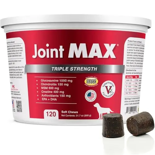 Joint MAX Triple Strength soft chews for dog joint pain and inflammation