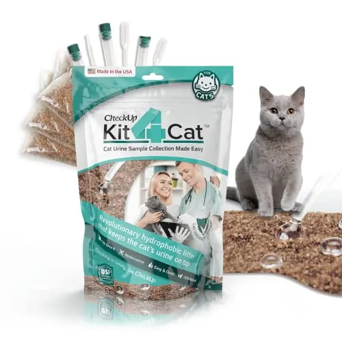 KIT4CAT Hydrophobic Cat Litter for urine sample collection bags