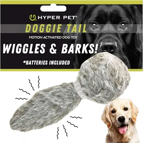 Hyper Pet Doggie Tail plush toy that wiggles and barks automatically
