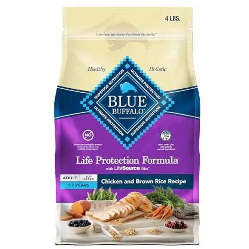 Blue Buffalo Toy Breed Adult Dog Food bag