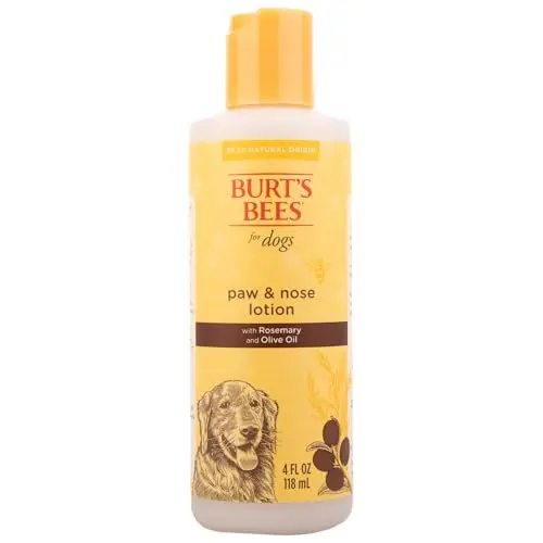 Burt's Bees for Pets Dog Paw and Nose Lotion bottle with rosemary and olive oil