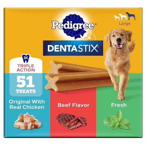 Pedigree Dentastix X-shaped dental treat for large dogs