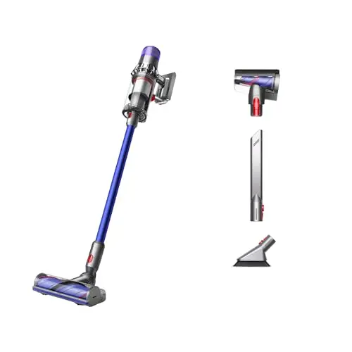 Dyson V11 Origin cordless stick vacuum in nickel/blue with LCD screen