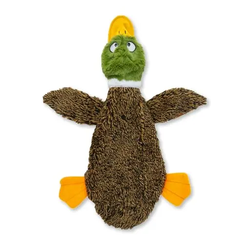 Best Pet Supplies no-stuffing squeaky dog toy in a wild duck design, suitable for small dogs with minimal mess