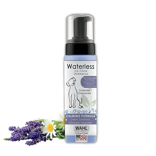 Wahl USA Pet Friendly Waterless No Rinse Shampoo, Lavender & Chamomile scented