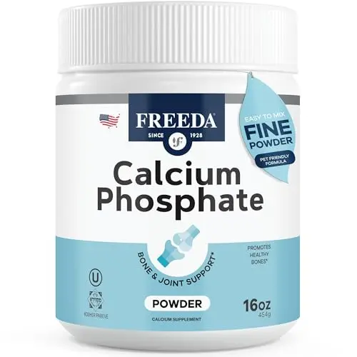 Freeda calcium phosphate powder supplement for humans and pets