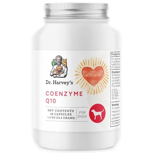 Dr. Harvey's Coenzyme Q10 supplement capsules for dog heart health