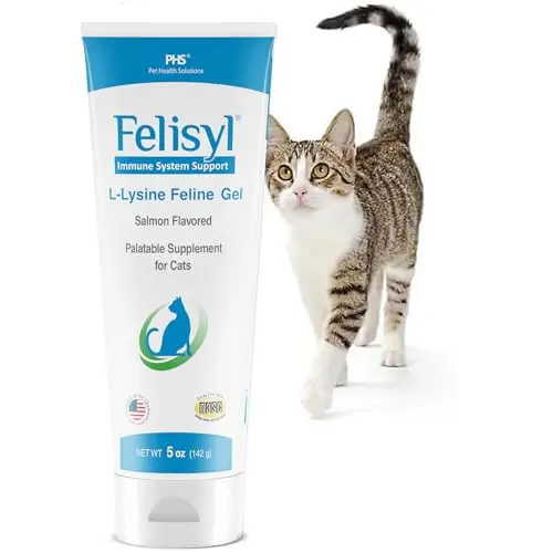 Felisyl L-Lysine gel supplement in a tube for cat immune and respiratory health