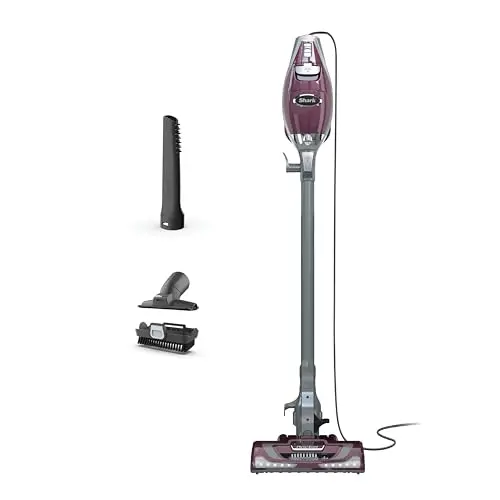 Shark HV322 Rocket Pet Plus corded stick vacuum in bordeaux and silver