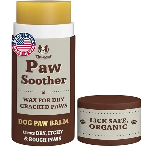 Natural Dog Company paw soother balm in a stick form with coconut oil