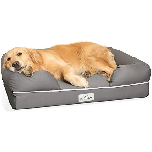 PetFusion Ultimate orthopedic dog bed with memory foam base