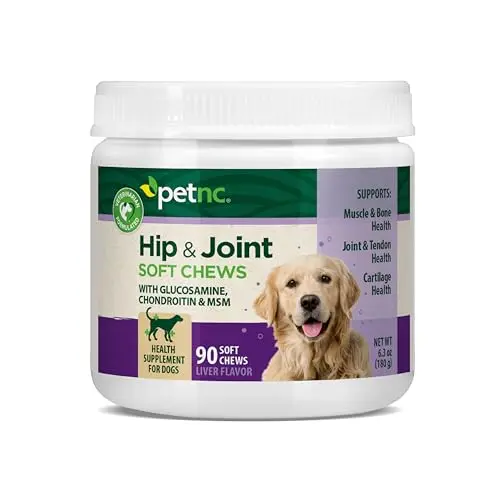 PetNC Natural Care Hip and Joint liver flavored soft chews for dogs