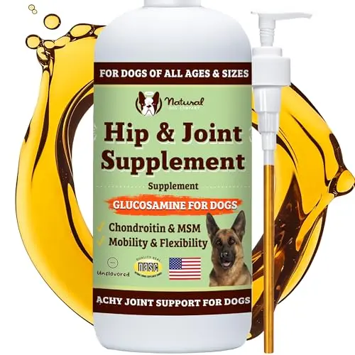 Natural Dog Company Liquid Glucosamine Hip & Joint Oil bottle