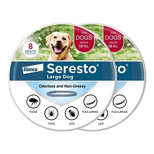 Seresto flea and tick collar for large dogs over 18 pounds