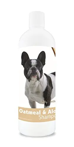 Healthy Breeds French Bulldog Oatmeal Shampoo bottle with aloe vera