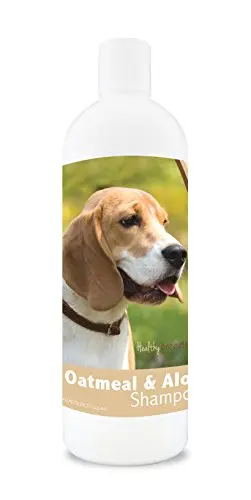 Healthy Breeds Beagle Oatmeal Shampoo bottle with aloe for sensitive skin