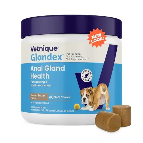 Vetnique Glandex peanut butter flavored soft chews for dogs
