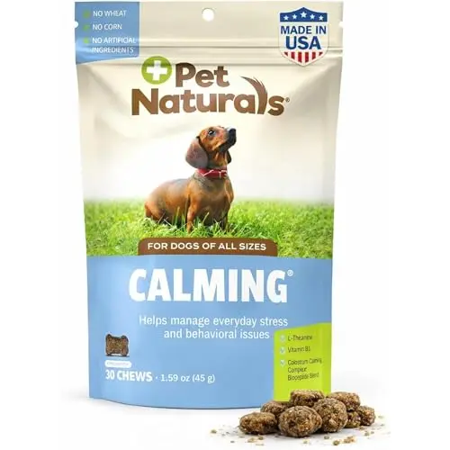 Pet Naturals Calming chews for dogs with chicken liver flavor
