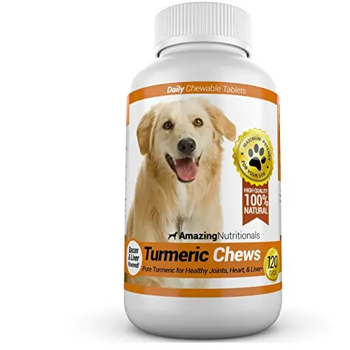 Amazing Nutritionals bacon-flavored turmeric chews for dogs