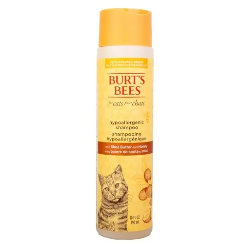 Burt's Bees Hypoallergenic Cat Shampoo with Shea Butter and Honey bottle