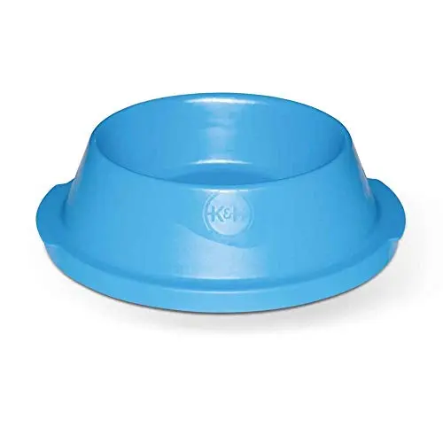 K&H Pet Products small 32-ounce cooling pet bowl in sky blue