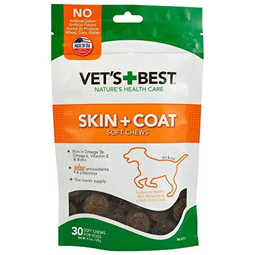 Vet's Best Skin and Coat dog supplement soft chews