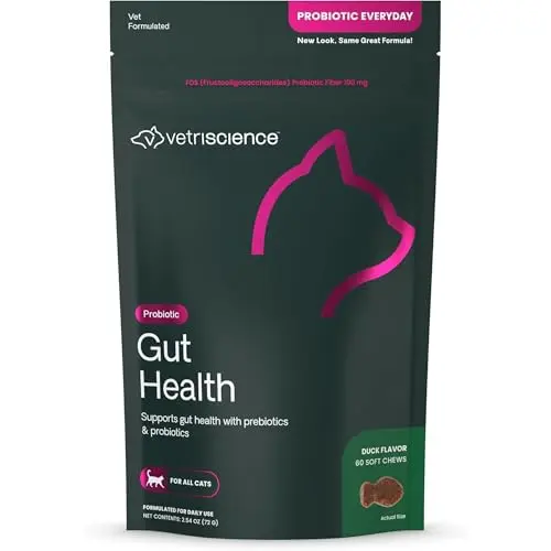 VetriScience probiotic chews for cats in a bottle