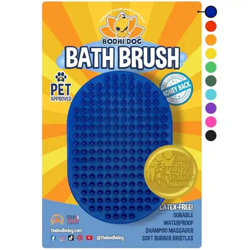 Bodhi Dog blue rubber shampoo and massage brush