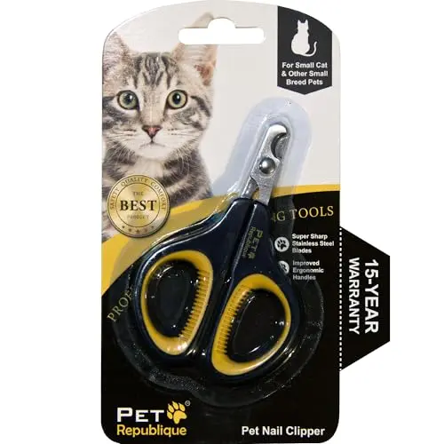 Pet Republique black and yellow stainless steel pet nail clippers