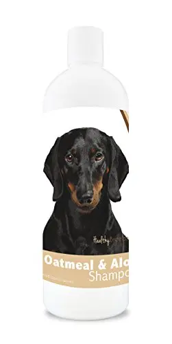 Healthy Breeds Dachshund Oatmeal Shampoo with Aloe bottle