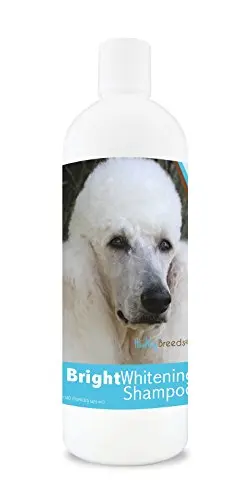 Healthy Breeds bright whitening shampoo for poodles with light-colored coats
